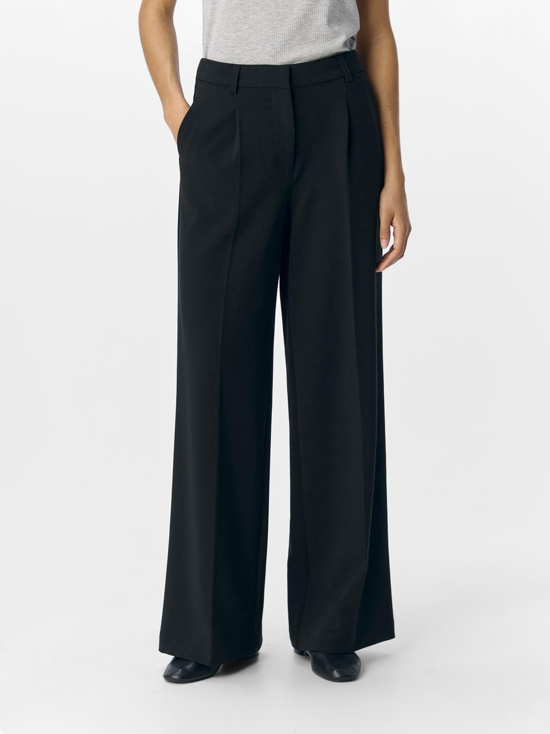 OBJIVY Trousers - Black - VERO MODA & VILA Bergvik